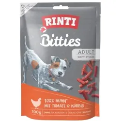 RINTI Extra Bitties 100 Gramm Hundesnack Sparpaket 12 x 100 Gramm Huhn, Tomate & Kürbis