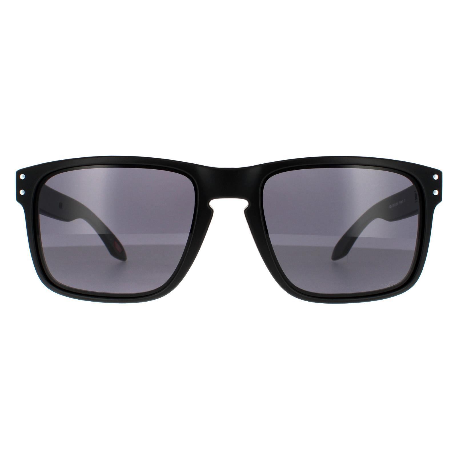 Oakley Rectangle Heren Matte Zwart Prizm Grijze Zonnebril