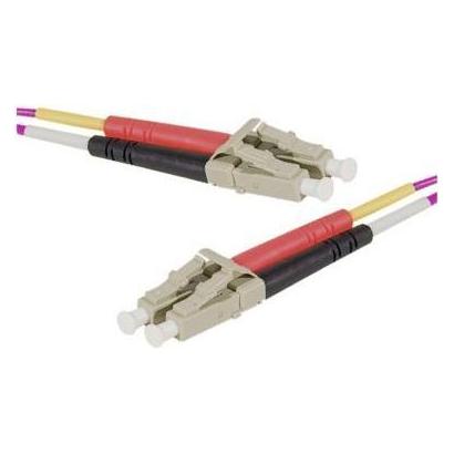 Exertis Connect LWL Patchkabel HD, 50/125 µm, OM4-Faser, LC Duplex Stecker/Stecker, 30,0 m UPC UPC-Schliff (30 m) (392789)