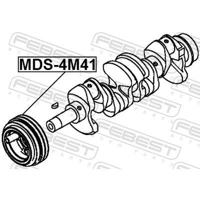 FEBEST Riemenscheibe, Kurbelwelle mds4m41 für MITSUBISHI