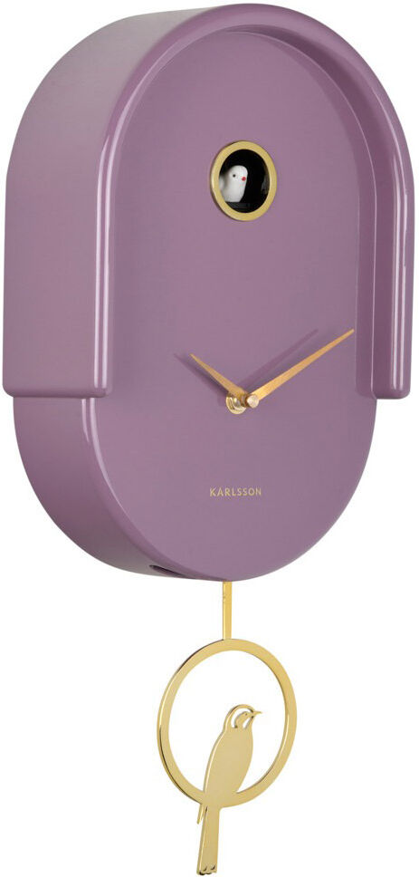 Karlsson väggklocka Tweet light mauve KA6069PU