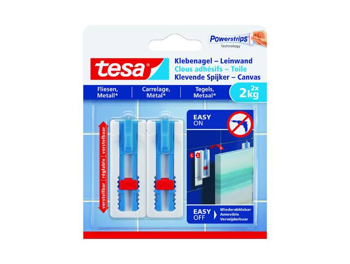 Tesa Klebenagel Verstellbar max. 2 kg