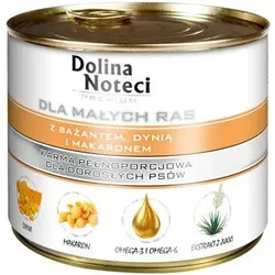 Dolina Noteci PREMIUM für Hunde kleiner Rassen mit Fasan, Kürbis und Nudeln 185 g