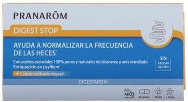 Pranarom Digestarom Digest Stop Vegan Sin Gluten 20 Caps