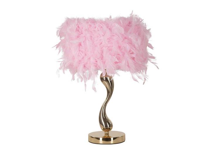 Tischleuchte Cart Pink Pink, Goldfarben B: 25 cm