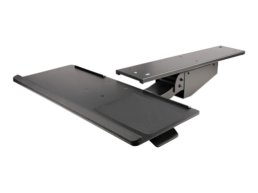 StarTech.com Tastaturablage - Höhenverstellbare Tastatur und Mausablage, 25 x 66 cm - Ergonomische Schreibtisch/Computer Tastaturablage mit Mauspad & Handgelenkauflage - Kipp/Drehfunktion (KBTRAYADJ2) (KBTRAYADJ2)