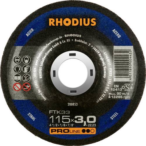 Rhodius 200853 Trennscheibe 115mm Stahl
