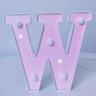 16cm rosa Buchstaben Lichter Dekoration Lichter Urlaub Geburtstag Weihnachtsdekoration Lichter