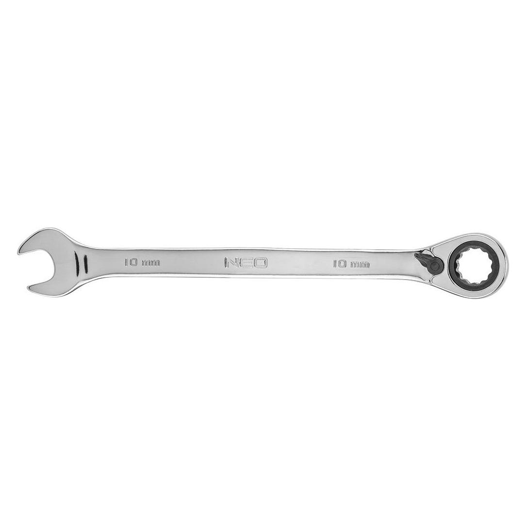 Neo Ringschlüssel (Ratschen-Maulschlüssel mit 10-mm-Schalter) (10 mm) (TOP-09-322)