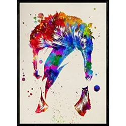 POSTER David Bowie A4 Schwarzer Rahmen