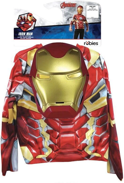 Déguisement Top classique Iron Man + masque 5-8 ans - Rubies