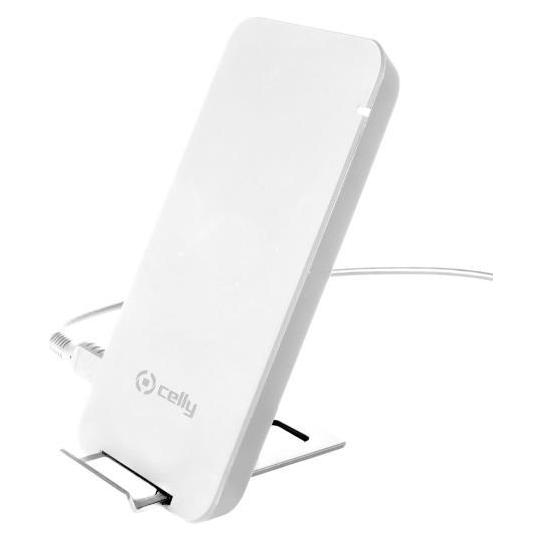 Celly WLFASTSTANDWH Ladegerät für mobile Geräte Weiss Indoor (10 W) (WLFASTSTANDWH)