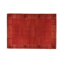 THEKO Wollteppich  Denver , rot , Wolle , Maße (cm): B: 120 H: 2