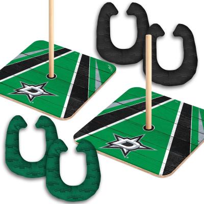 Skip's Garage Dallas Stars NHL Horseshoe Bags Toss Game