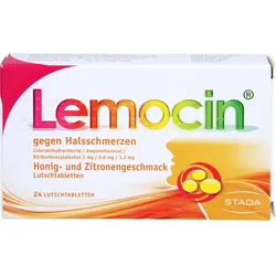 Lemocin gegen Halsschmerzen Honig- und Zitronenge 24 ST