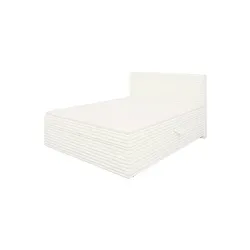 S-STYLE Boxbett Cord  mit Stauraum und Topper  H3 Neo ¦ beige ¦ Maße (cm): B: 165 H: 110