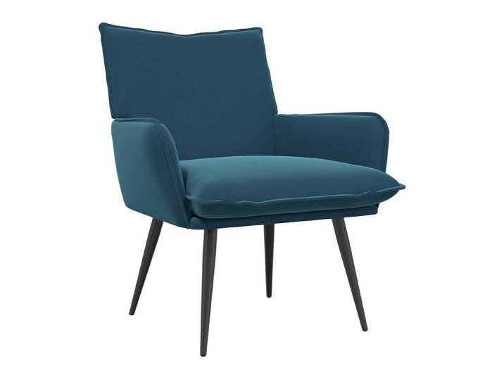 vidaXL Sessel Sessel Blau Samt (1-St)