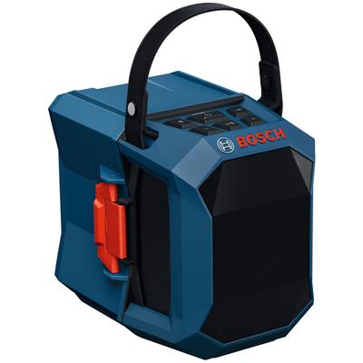 Bluetooth-Lautsprecher BOSCH PROFESSIONAL "GPB 18V-1 C Professional solo", blau, B:12,6cm H:12cm T:17,3cm, Lautsprecher, ohne Akku und Ladegerät