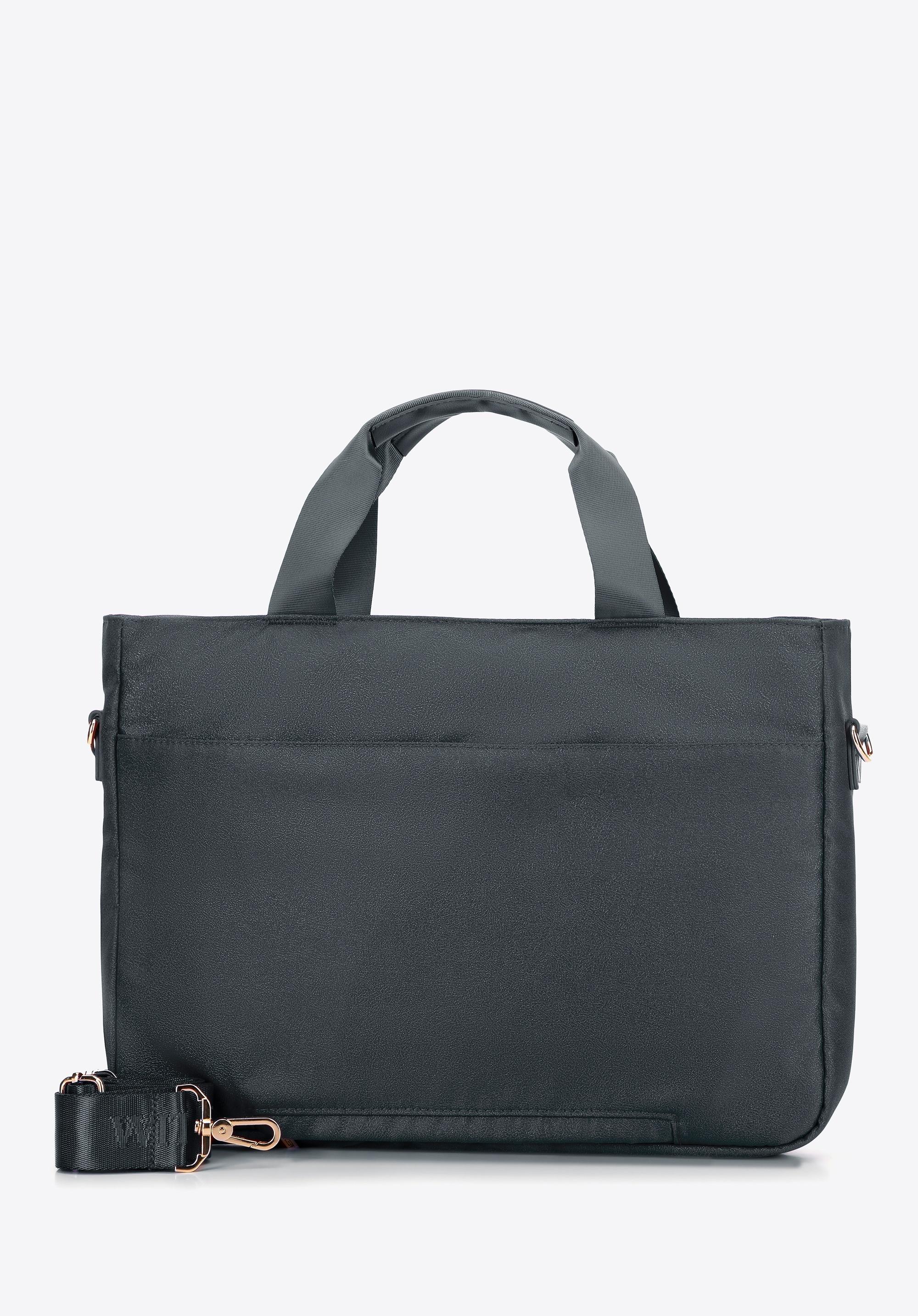 Wittchen Dames 14" Laptoptas met Quilting, Grijs Polyester