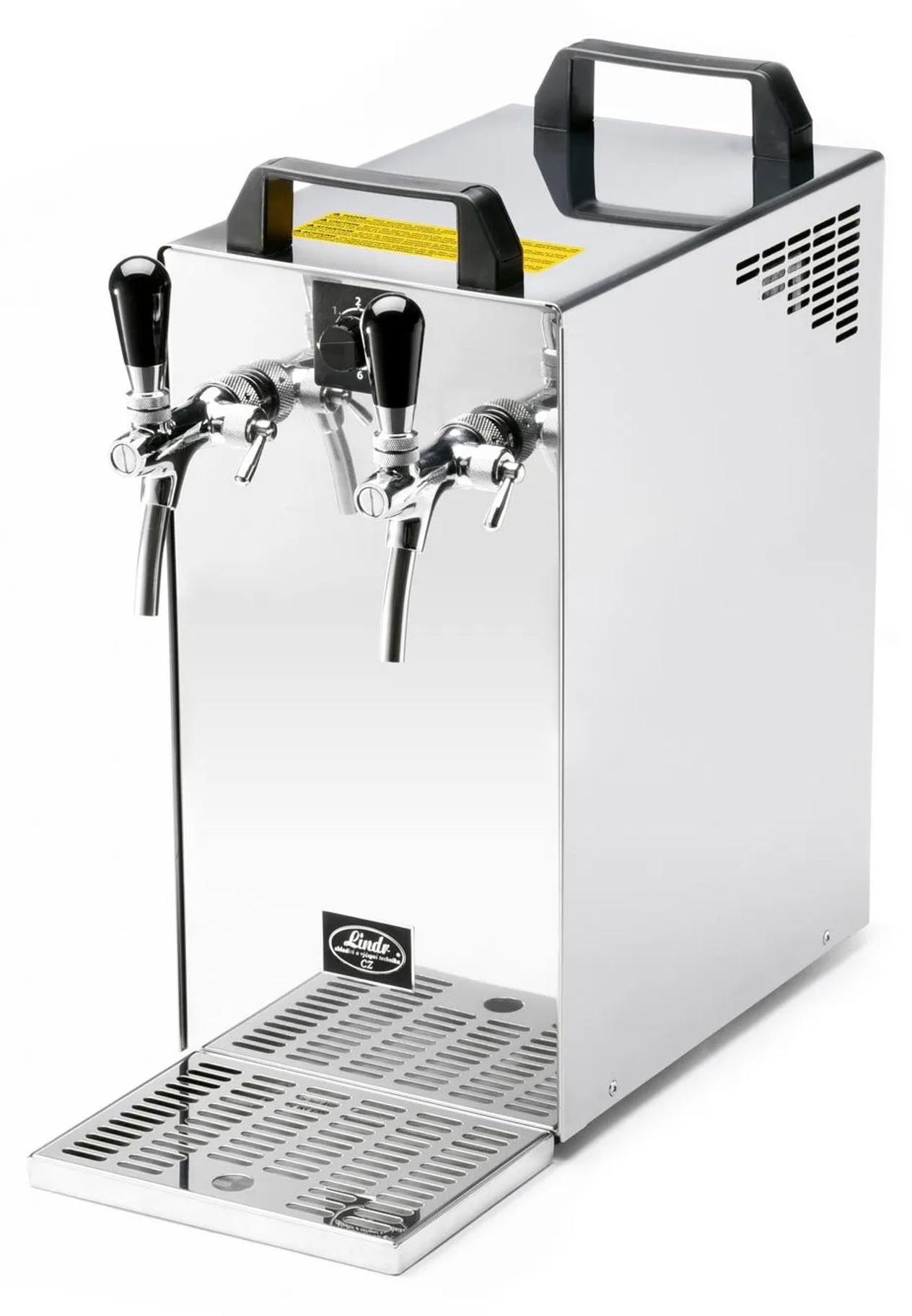 Zapfanlage für Bier - Modell 40/K, Bieranlage, Zapfsäule für 2 Hähne, 50 Liter/Stunde, Green Line