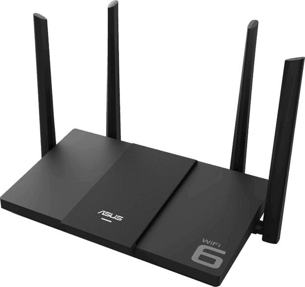 Router - ASUS RT-AX3000E, 3000 Mbit/s, Doble banda (2,4 GHz / 5 GHz), Inalámbrico, Wi-Fi 6, Negro