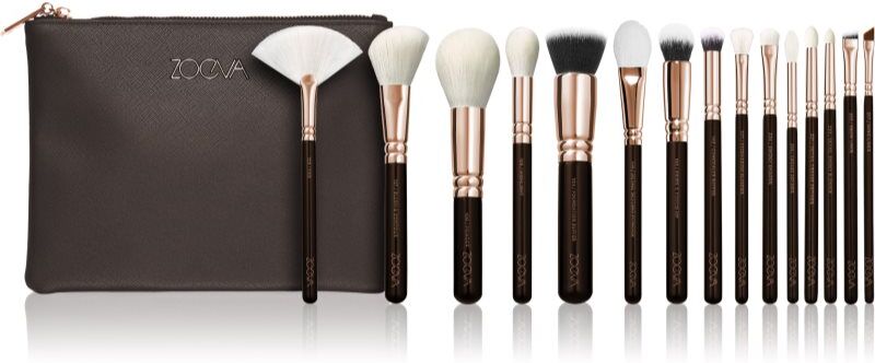 ZOEVA The Artists Brush Set Rose Golden Edition pochette de voyage avec pinceaux