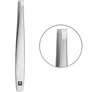Zwilling Pinzette Premium, Länge 9 cm, Edelstahl mattiert, gerade Spitze, für Augenbrauen und Splitter