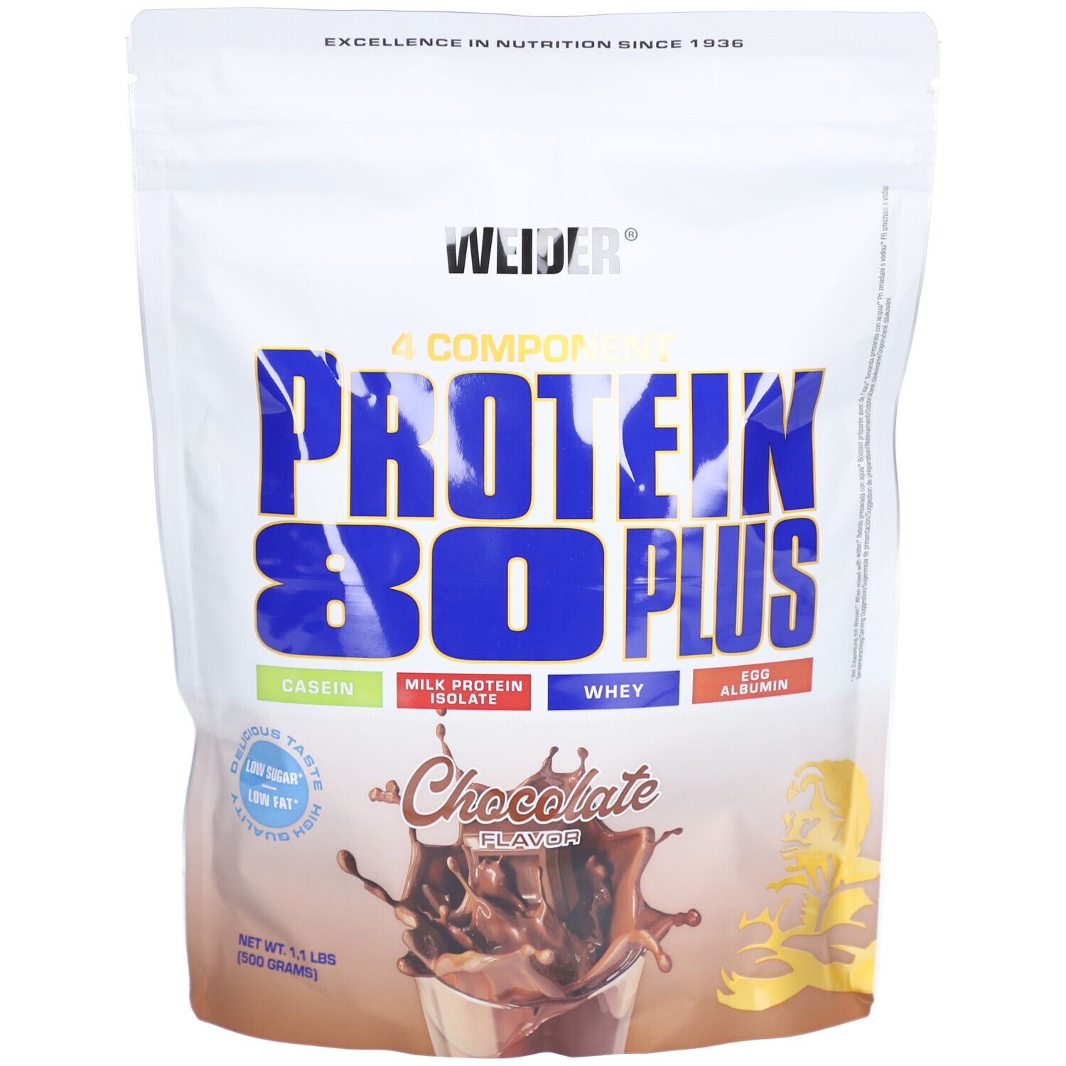 Protein 80 Plus Schokolade Pulver 500 g Puder