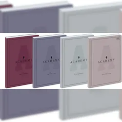 Interdruk Premium-Hardcover-Notizbuch A6 96 Blatt 90g/m2 Akademie