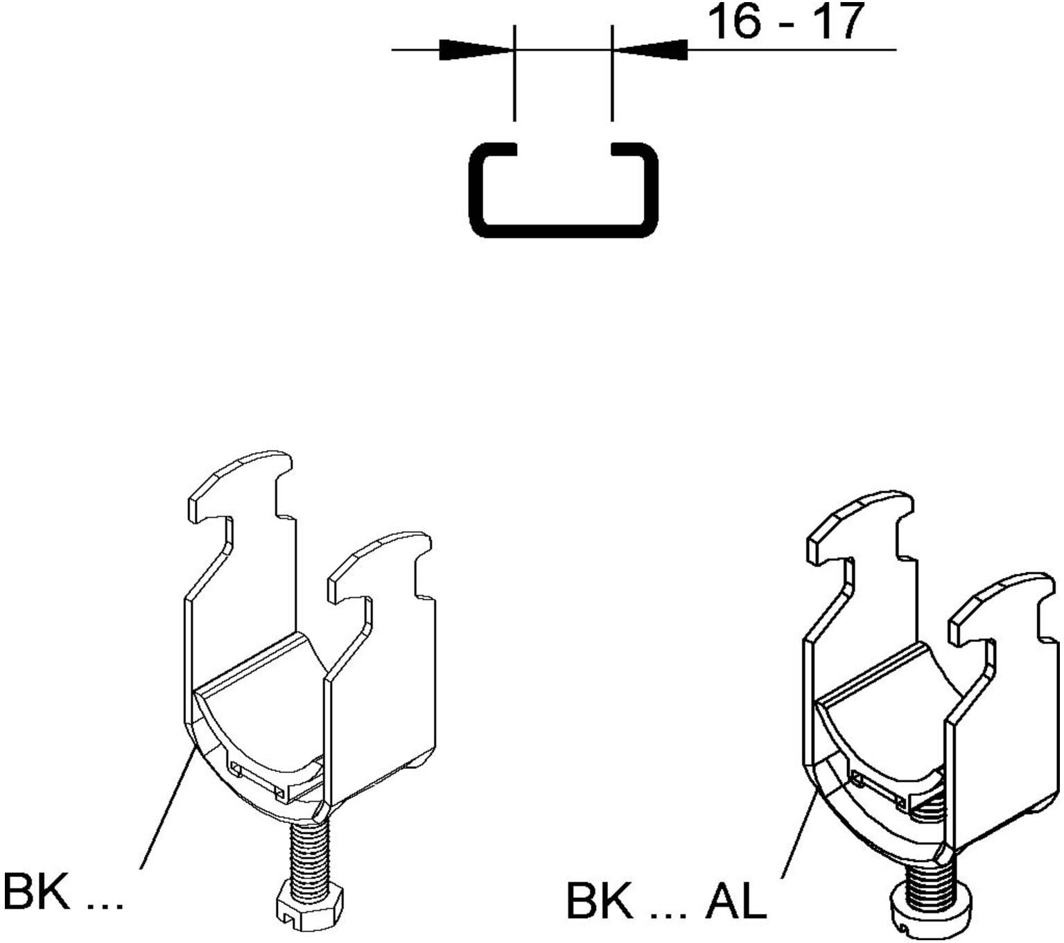 Niedax Bügelschelle BK 42)