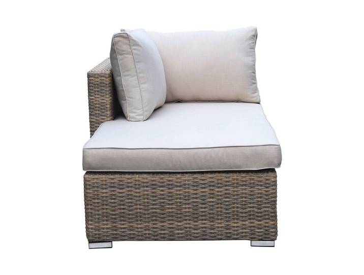 Home and More Liegeelement Havanna Natur mit Hülle 160 × 86 × 67 cm
