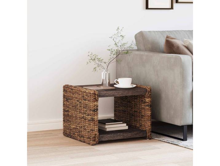 vidaXL Couchtisch Natur 45 x 45 x 45 cm Massives Mahagoni Holz