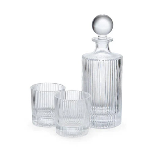 BarCraft Whiskyset bestaande uit een decanteerkaraf en 2 glazen