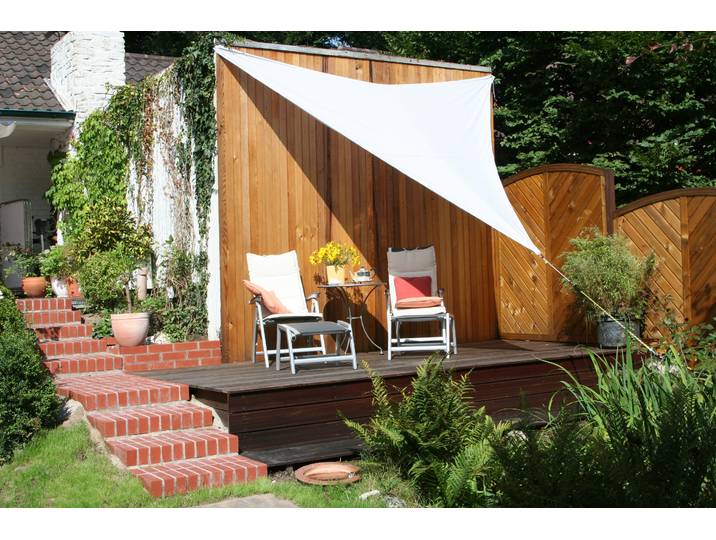 Sonnensegel FLORACORD, grau, B:360cm T:360cm, Polyester, Sonnensegel, Sonnensegel, Schenkellänge: 360 cm