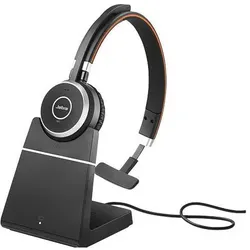 Jabra Evolve 65 SE (Kabelgebunden, Kabellos, USB-A, Unify), Office Headset, Schwarz