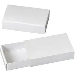 6x Knorr Prandell Pappbox zum Aufschieben 5,8x3,5x1,5cm natur
