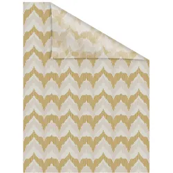 Lichtblick Fensterfolie selbstklebend, Sichtschutz, Boho Zig Zag - Gelb