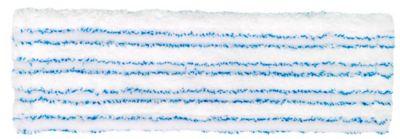 Wischmopp Bezug Sprintus Premium, Mikrofaser/Borste, mit Laschen, B 400 mm, 5 Stück, weiß/blau