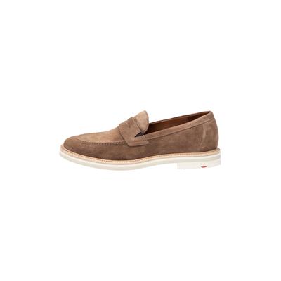 Slipper LLOYD "JUSTIN", Herren, Gr. 8,5, braun, Leder, unifarben, Schuhe Slipper, mit klassischem Design