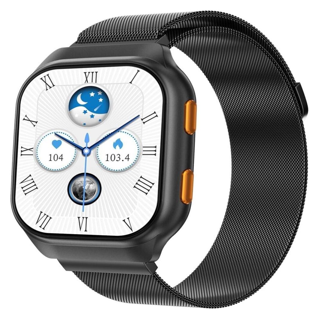 Ishiva UFUZON Smartwatch Herren/Damen - Schwarz (49.78 mm, ohne SIM) (G-138933)
