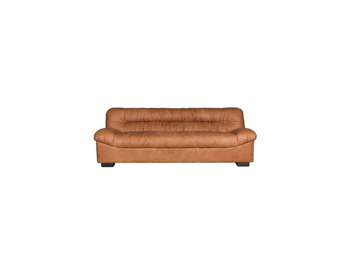 Echtleder 3-Sitzer Design Sofa „Douglas“ Cognac Dutchbone