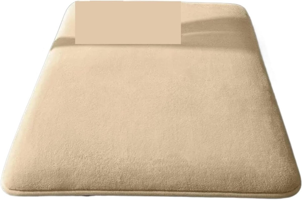 Set van 2 waterabsorberende douchematten in beige, 50 x 80 cm
