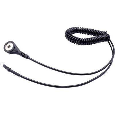 Quadrios ESD-Erdungskabel 1.80m Druckknopf 4 mm, Ringkabelschuhanschluss