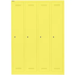Garderobenschrank MonoblocTM | 4 Abteile - 641 zinkgelb