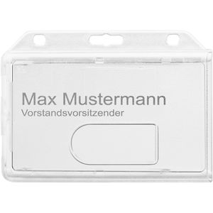 Böttcher-AG Kartenhalter Hartplastik, für 2 Karten, transparent