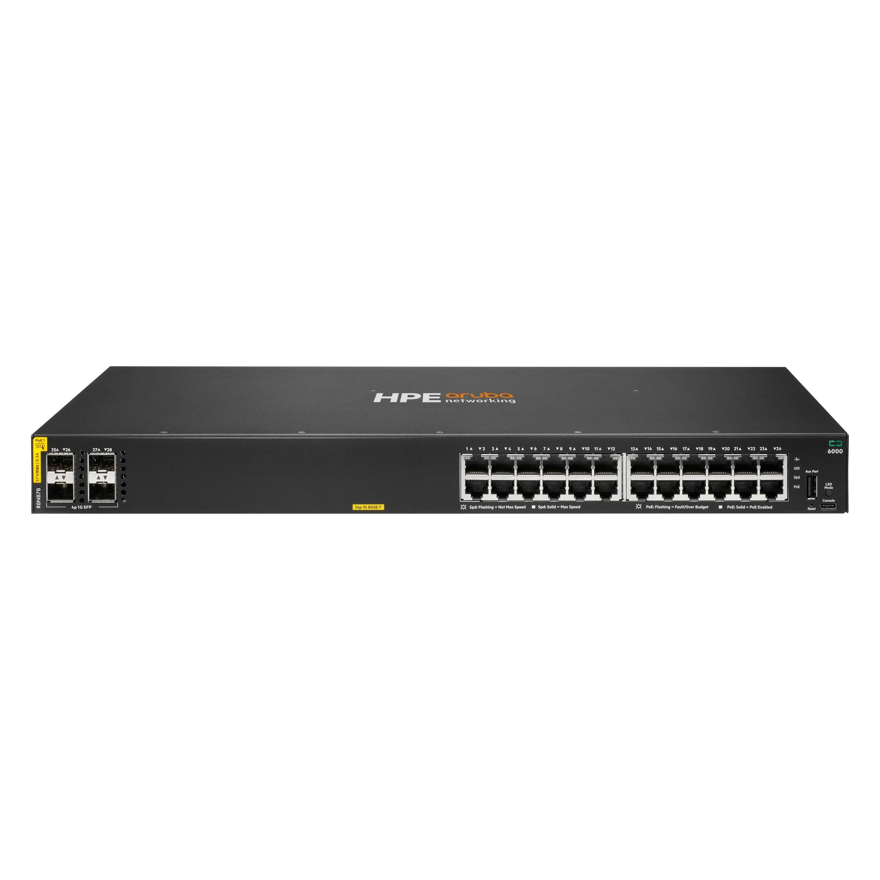 HPE Aruba Networking Cx 6000 24P (28 Ports) (R8N87B#ABB)