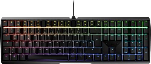 CHERRY MX Brown USB Gaming-Tastatur Deutsch, QWERTZ Schwarz