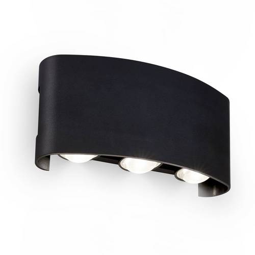 Briloner WILL 3989015 Außenwandleuchte LED EEK: F (A - G) 6.5W LED Schwarz