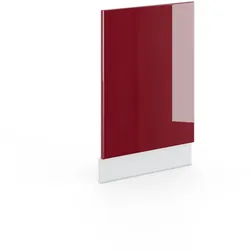 VICCO Geschirrspülerfront 45 cm Bordeaux Hochglanz Küchenschrank Blende Küchenzeile Fame-Line