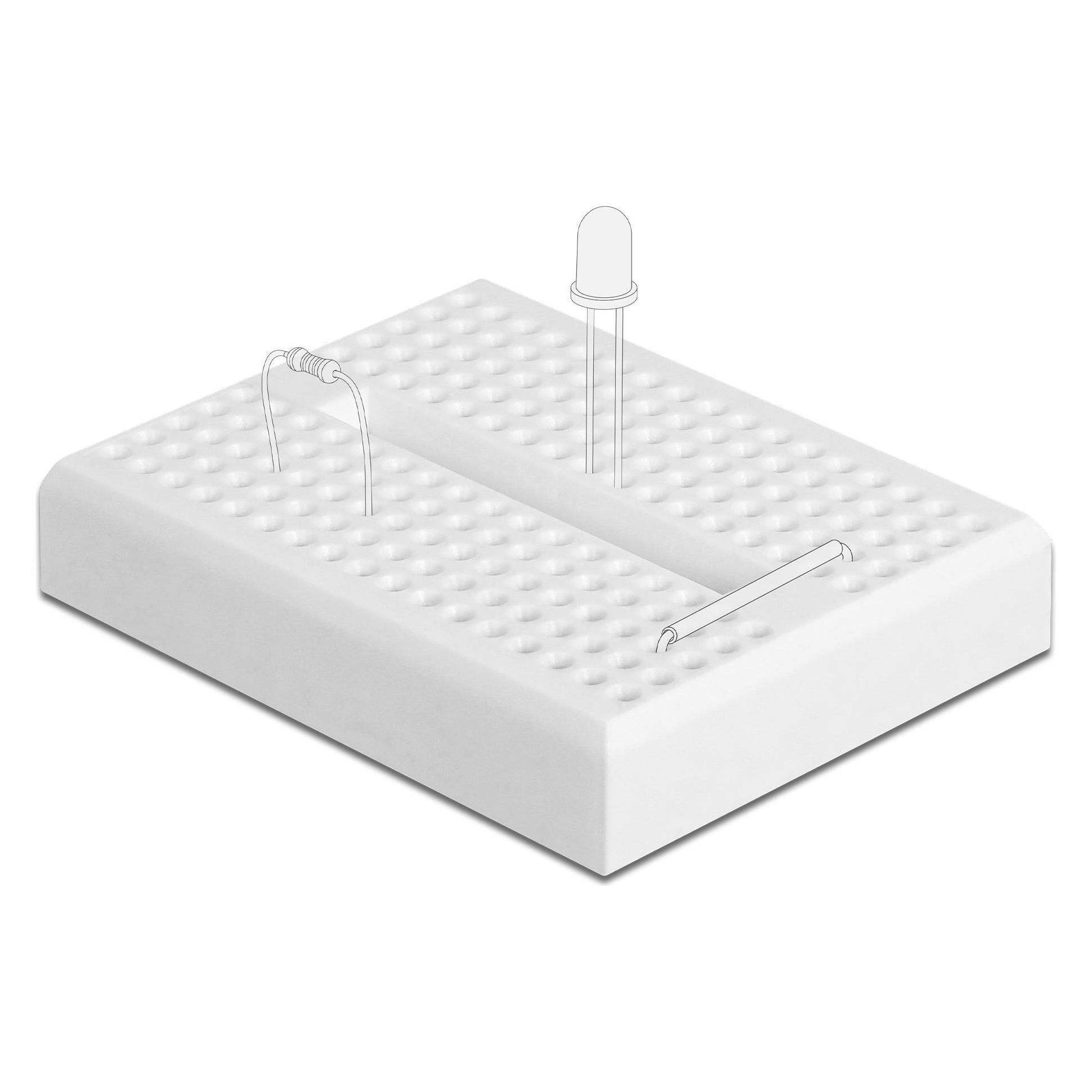 Delock Breadboard 170 Kontakte, weiss (18316)